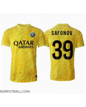 Billige Fotballdrakt Paris Saint-Germain Matvei Safonov #39 Keeper Replika Tredjedrakt 2024-25 Kortermet